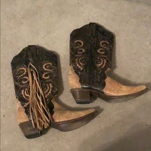 Corral fringed boots